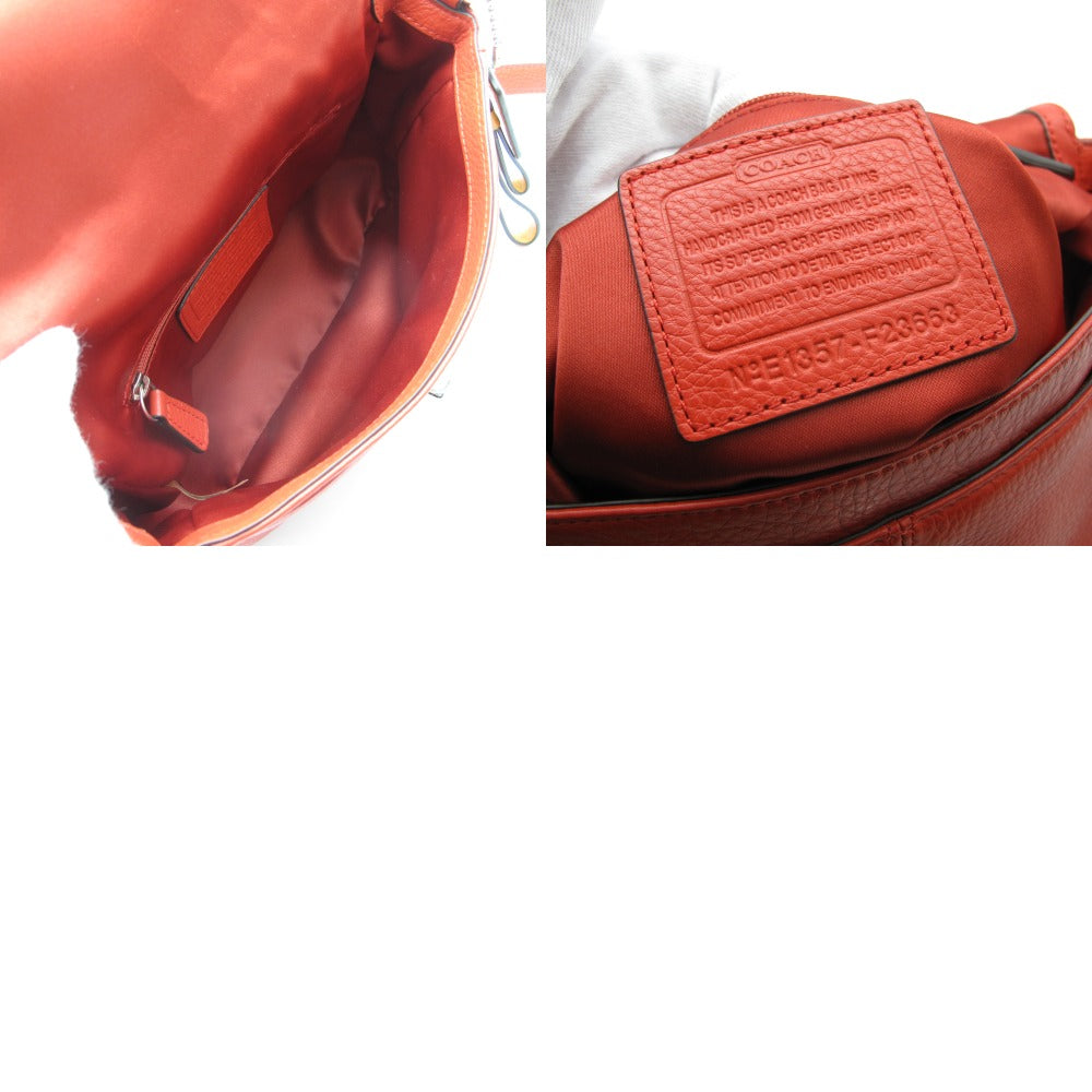 COACH コーチ ショルダーバッグ クロスボディ 斜め掛け ポシェット ターンロック レザー レッド F23663 レディース