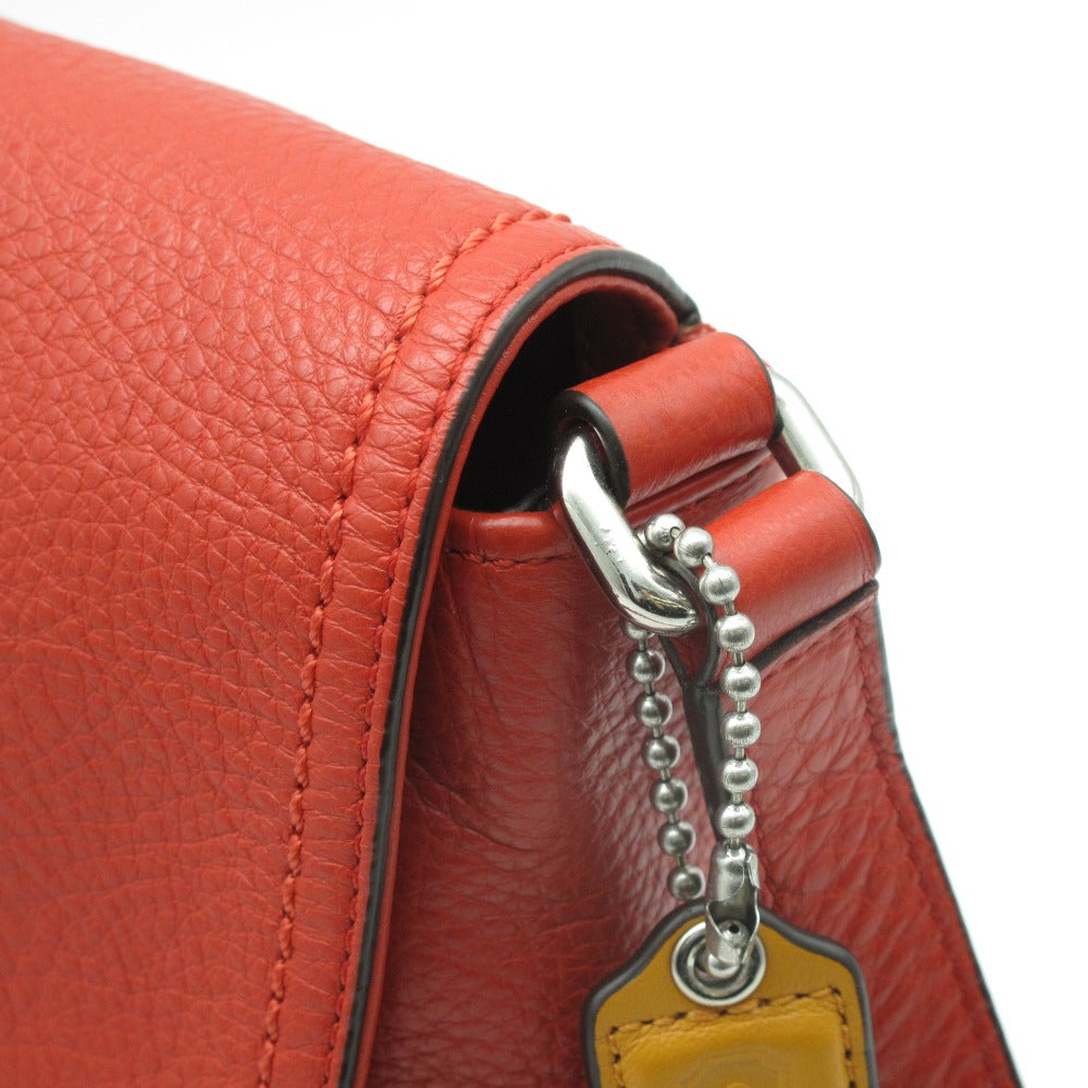 COACH コーチ ショルダーバッグ クロスボディ 斜め掛け ポシェット ターンロック レザー レッド F23663 レディース