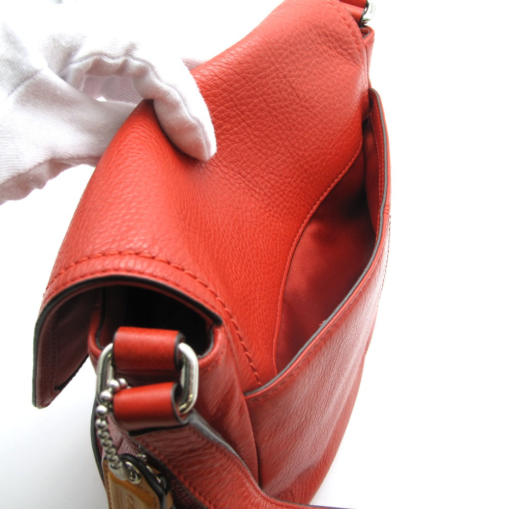 COACH コーチ ショルダーバッグ クロスボディ 斜め掛け ポシェット ターンロック レザー レッド F23663 レディース