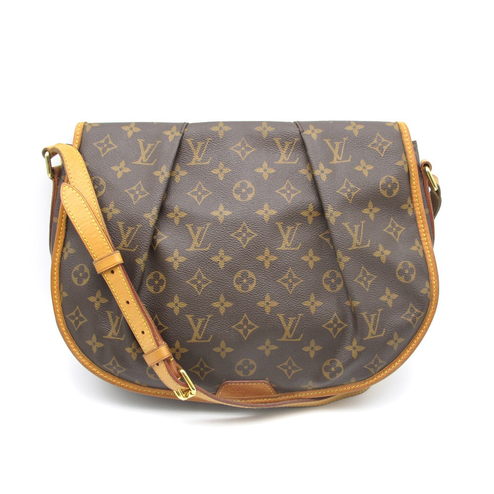 LOUIS VUITTON ルイ・ヴィトン メニルモンタンMM モノグラム M40473 ショルダーバッグ クロスボディ 斜め掛け PVC レザー ブラウン レディース