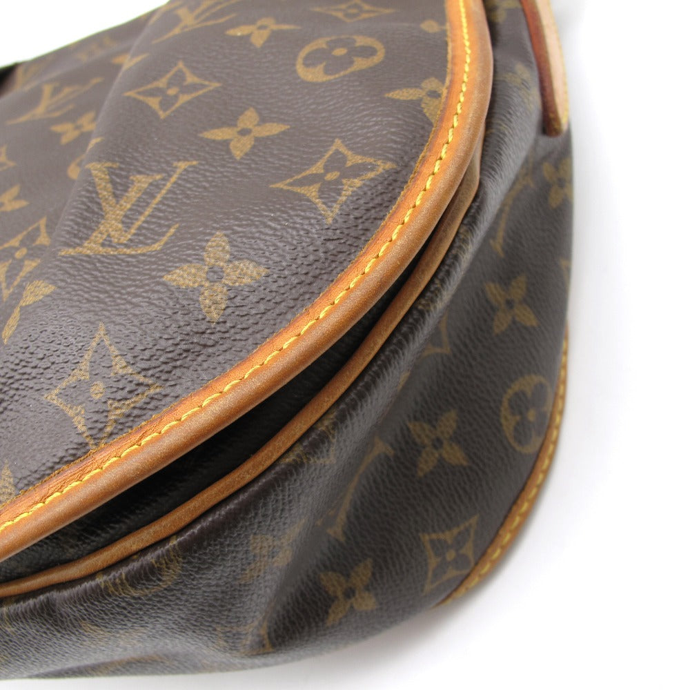 LOUIS VUITTON ルイ・ヴィトン メニルモンタンMM モノグラム M40473 ショルダーバッグ クロスボディ 斜め掛け PVC レザー ブラウン レディース