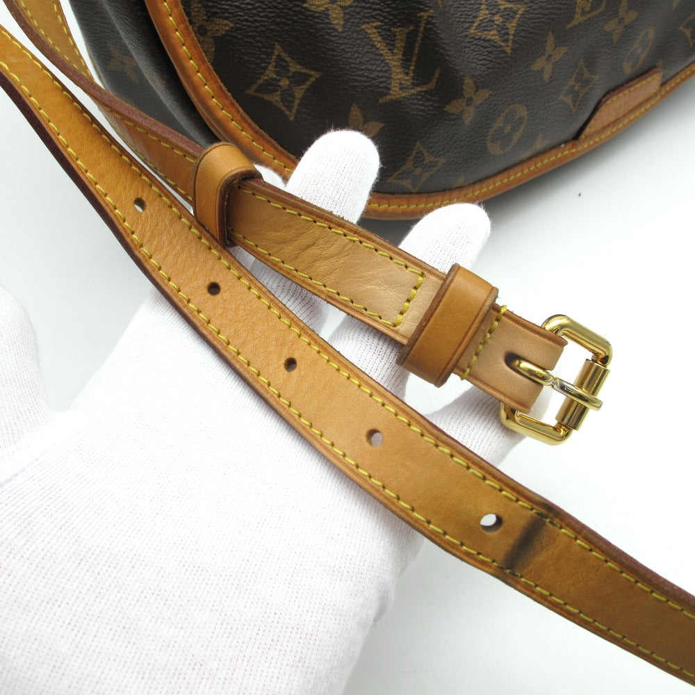 LOUIS VUITTON ルイ・ヴィトン メニルモンタンMM モノグラム M40473 ショルダーバッグ クロスボディ 斜め掛け PVC レザー ブラウン レディース
