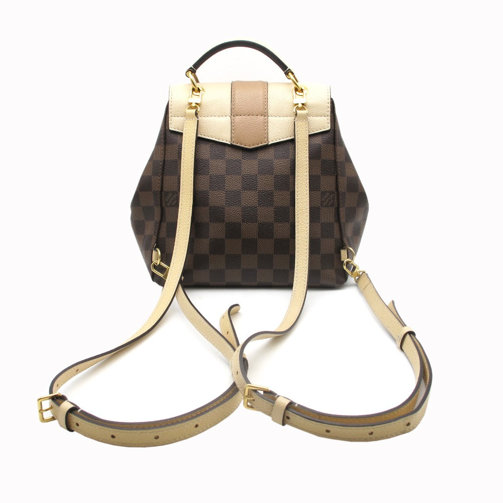 LOUIS VUITTON ルイ・ヴィトン クラプトン バックパック ダミエ クレーム N42259 リュック ハンドバッグ ショルダーバッグ 3WAY レザー レディース