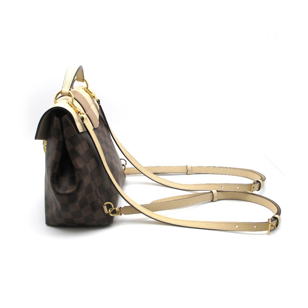 LOUIS VUITTON ルイ・ヴィトン クラプトン バックパック ダミエ クレーム N42259 リュック ハンドバッグ ショルダーバッグ 3WAY レザー レディース