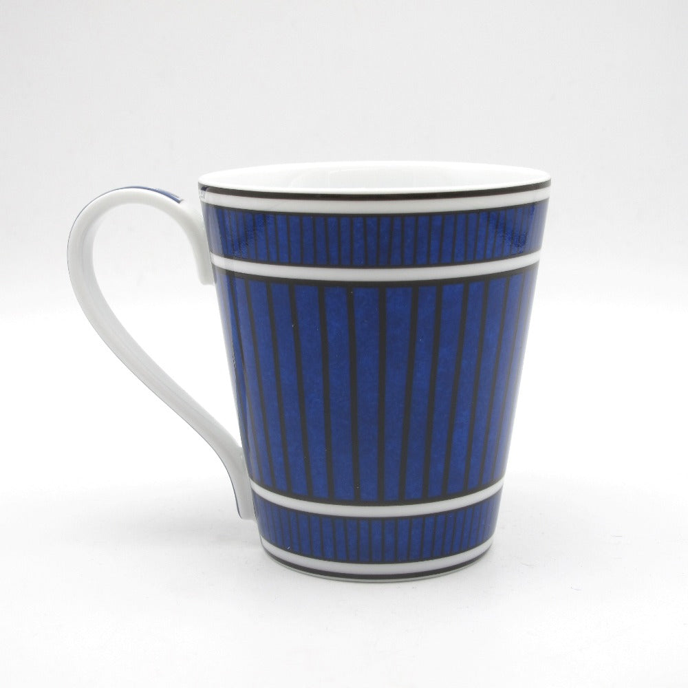 HERMES エルメス ブルーダイユール マグカップ 030238P1 シングル 240ml ホワイト ブルー 廃盤 カップ コップ 食器 磁器 箱付き 未使用品