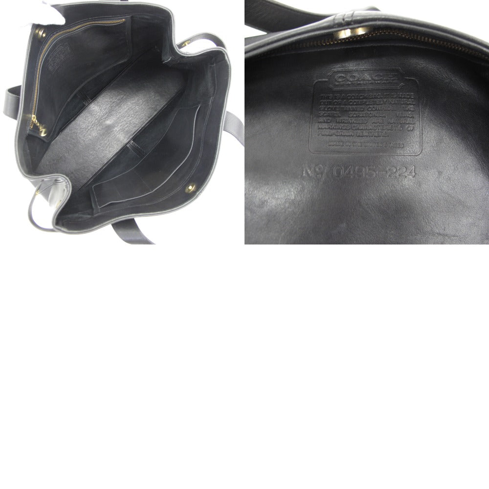 COACH コーチ オールドコーチ トートバッグ ショルダーバッグ 0495-224 グローブ レザー 革 ブラック レディース メンズ