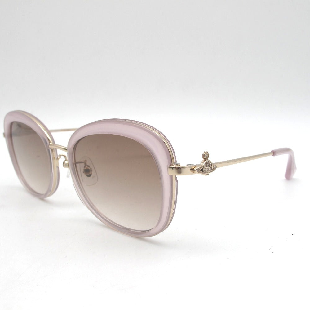 Vivienne Westwood ヴィヴィアン・ウエストウッド サングラス メガネフレーム プラスチック クリアピンク 54-18-135 ケース付き アイウェア 41-5001 未使用品