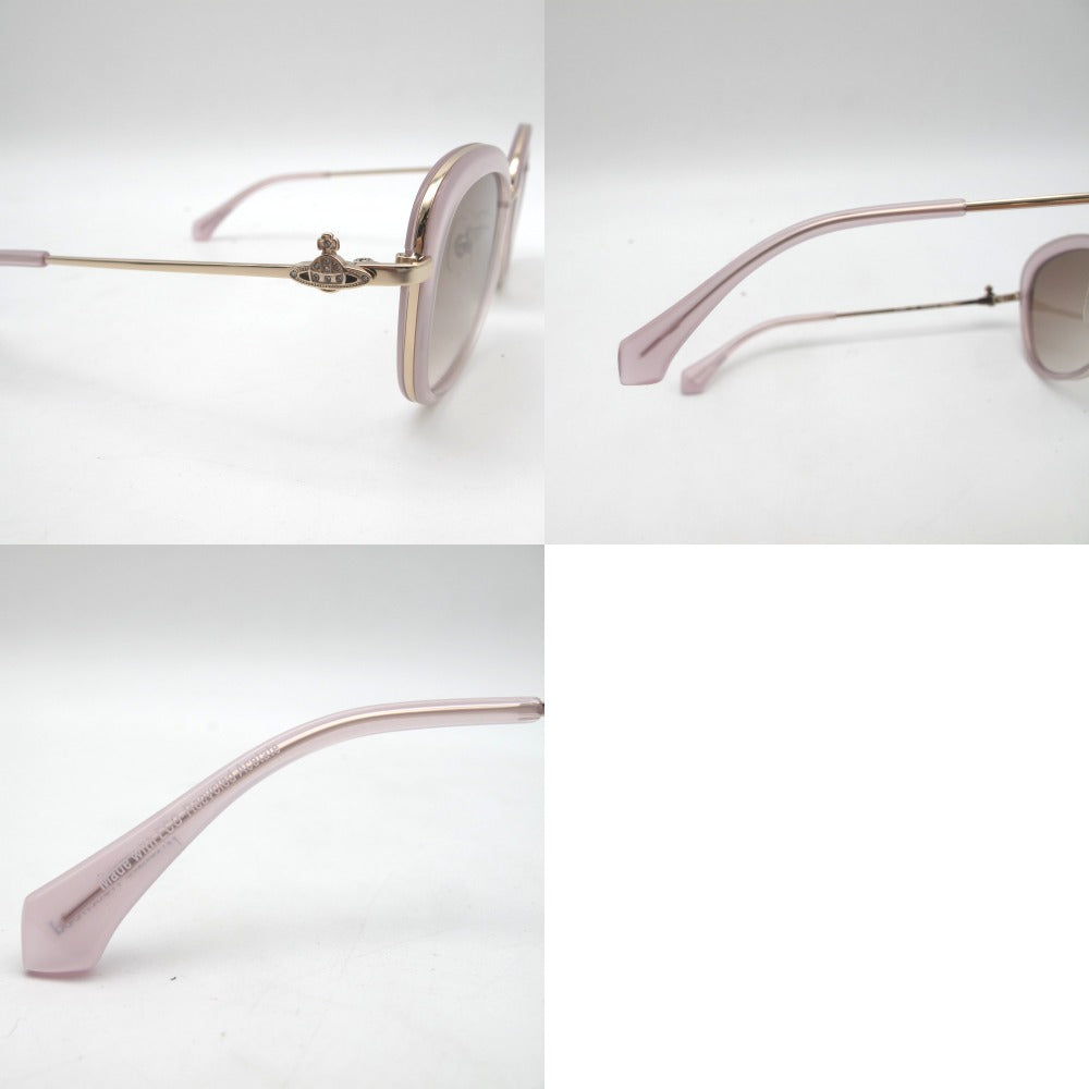 Vivienne Westwood ヴィヴィアン・ウエストウッド サングラス メガネフレーム プラスチック クリアピンク 54-18-135 ケース付き アイウェア 41-5001 未使用品