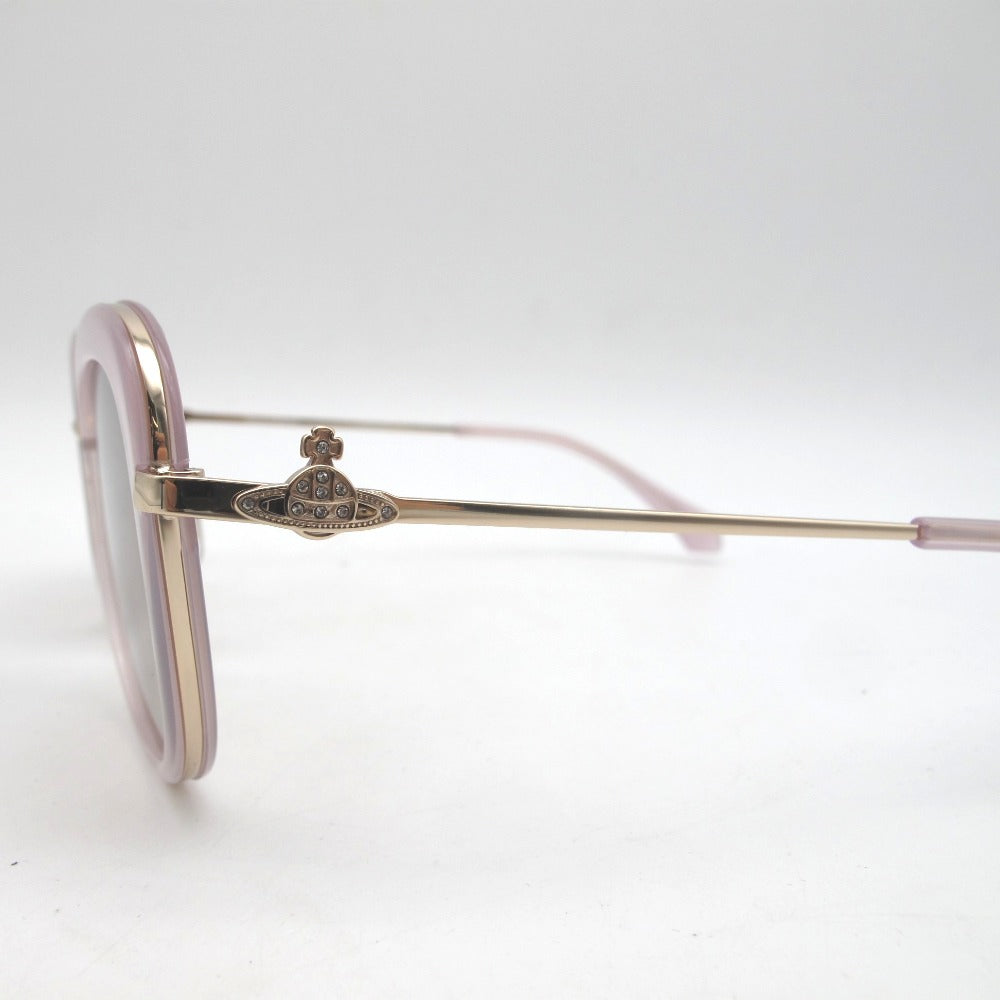 Vivienne Westwood ヴィヴィアン・ウエストウッド サングラス メガネフレーム プラスチック クリアピンク 54-18-135 ケース付き アイウェア 41-5001 未使用品