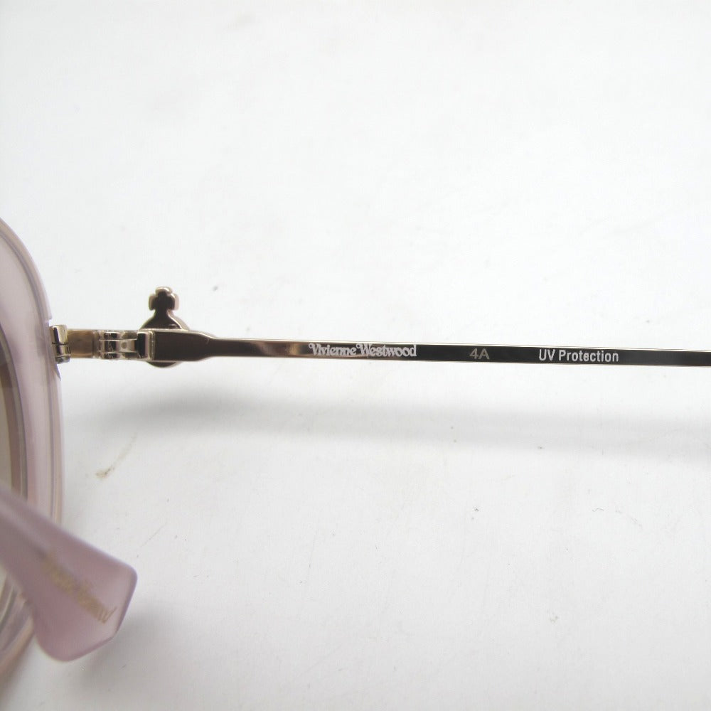 Vivienne Westwood ヴィヴィアン・ウエストウッド サングラス メガネフレーム プラスチック クリアピンク 54-18-135 ケース付き アイウェア 41-5001 未使用品
