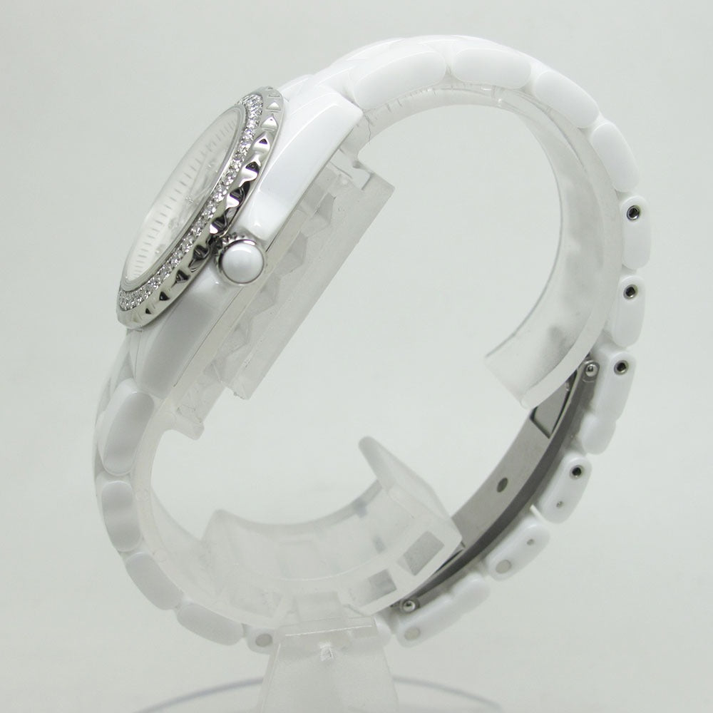 CHANEL シャネル 腕時計 J12 H2572 29mm ホワイトセラミック ダイヤベゼル クォーツ