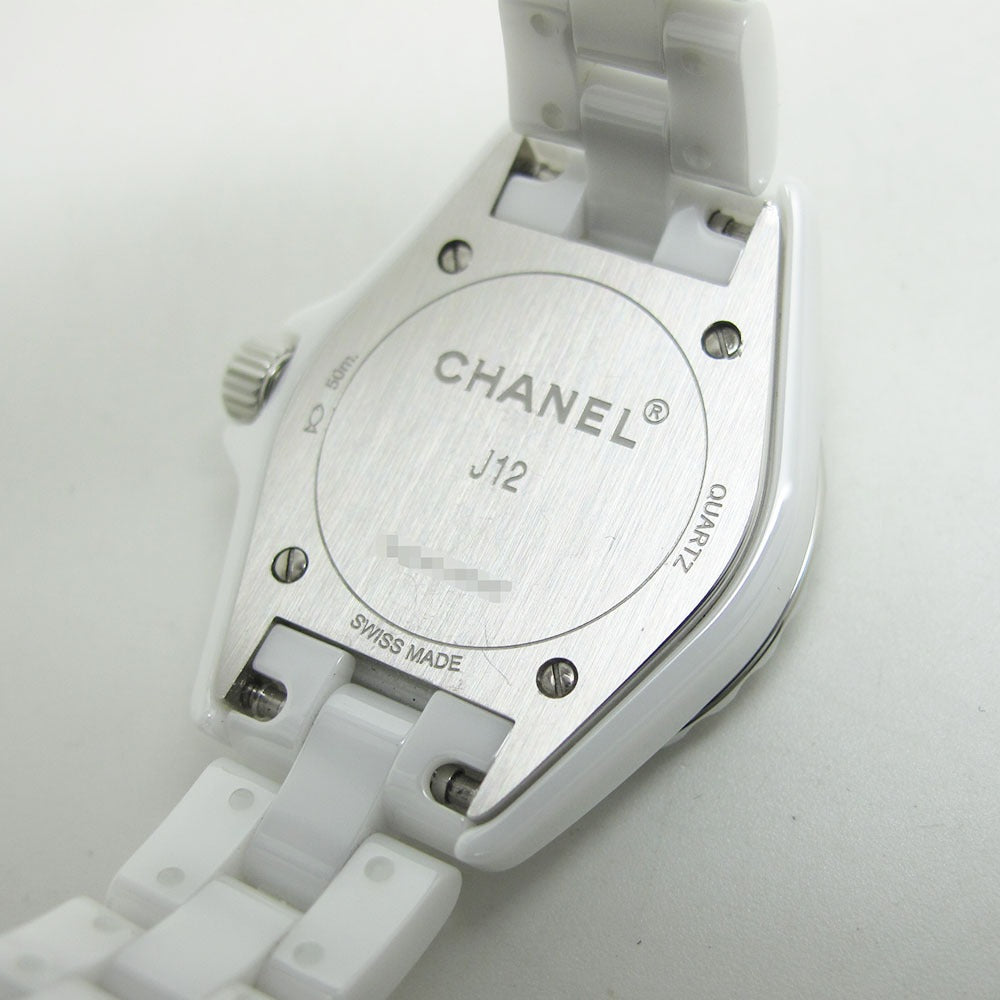 CHANEL シャネル 腕時計 J12 H2572 29mm ホワイトセラミック ダイヤベゼル クォーツ