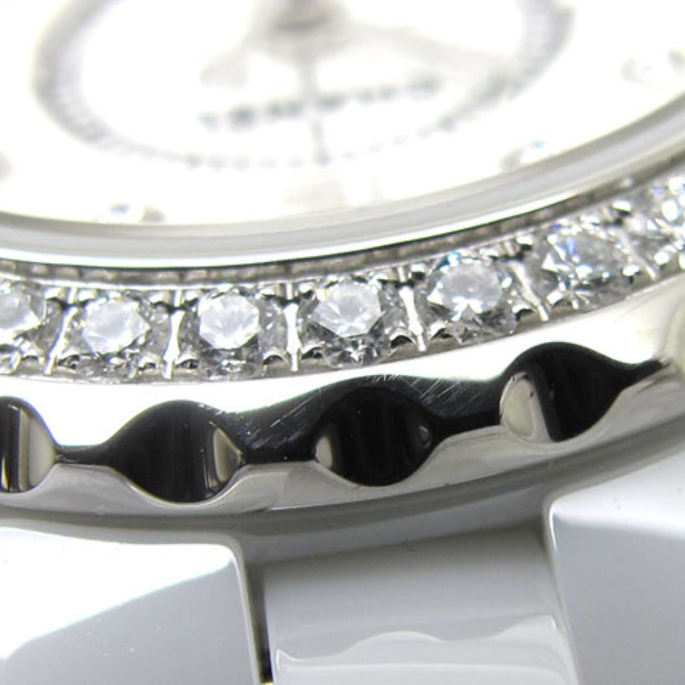 CHANEL シャネル 腕時計 J12 H2572 29mm ホワイトセラミック ダイヤベゼル クォーツ