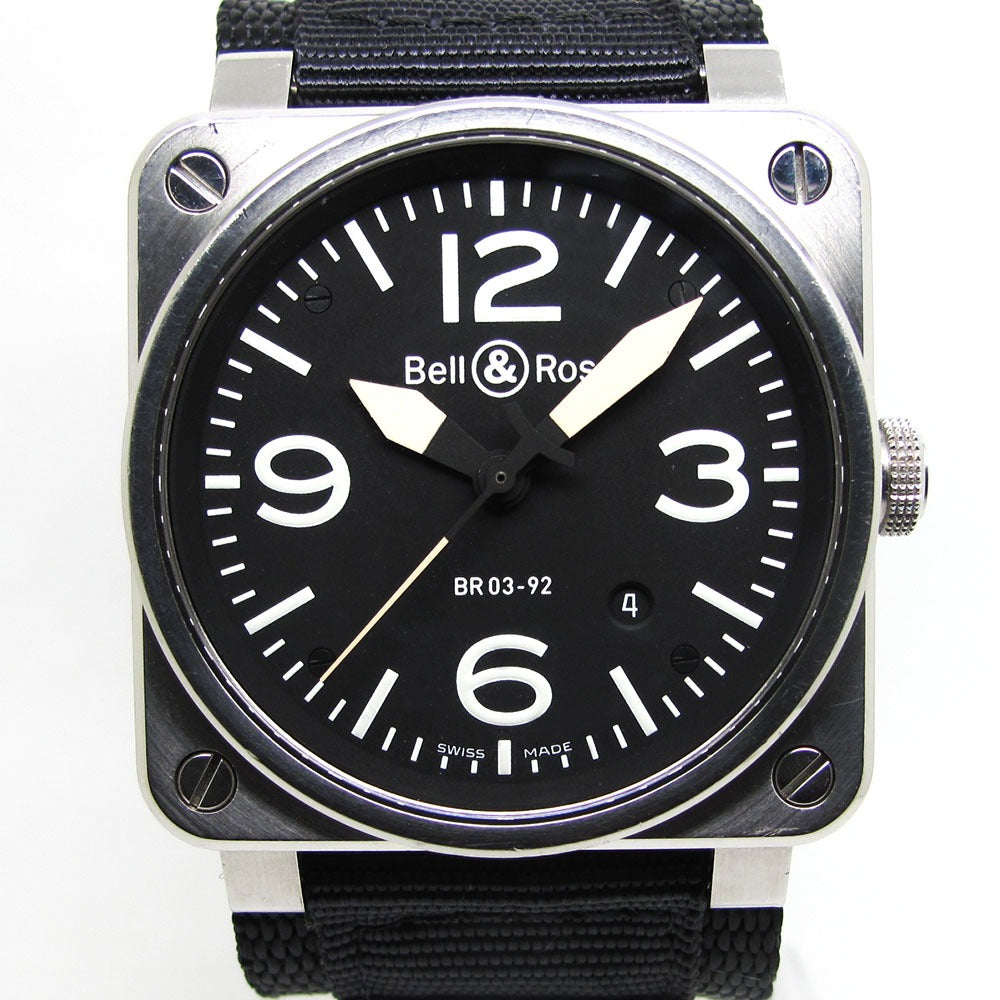 Bell＆Ross ベル＆ロス 腕時計 BR03-92 BR03-92B-R 黒文字盤 自動巻き | Celebourg セレブール公式サイト
