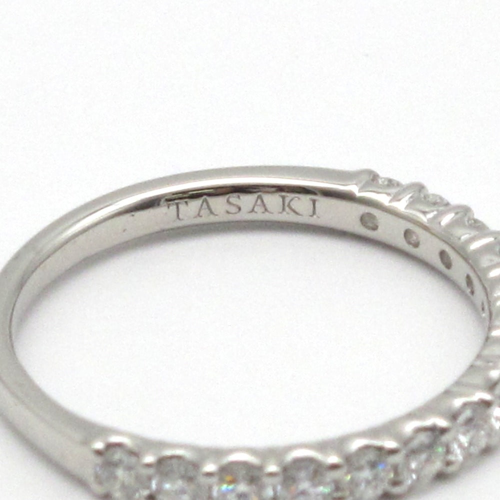 TASAKI タサキ PIACERE ピアチェーレ ハーフ エタニティ リング RD-F1790 指輪 9号 Pt950 0.36ct 約2.5g プラチナ ダイヤモンド ジュエリー アクセサリー