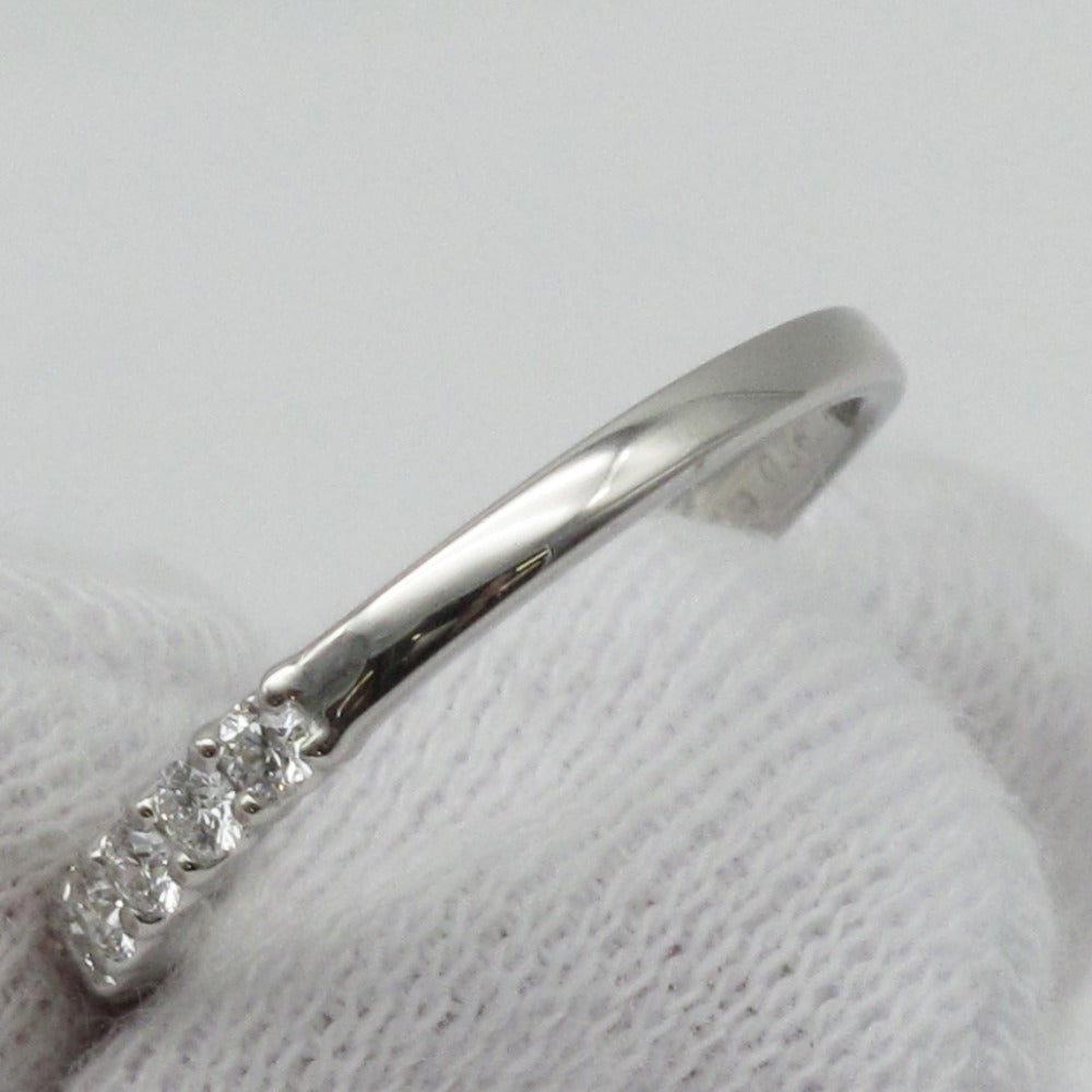 TASAKI タサキ PIACERE ピアチェーレ ハーフ エタニティ リング RD-F1790 指輪 9号 Pt950 0.36ct 約2.5g プラチナ ダイヤモンド ジュエリー アクセサリー