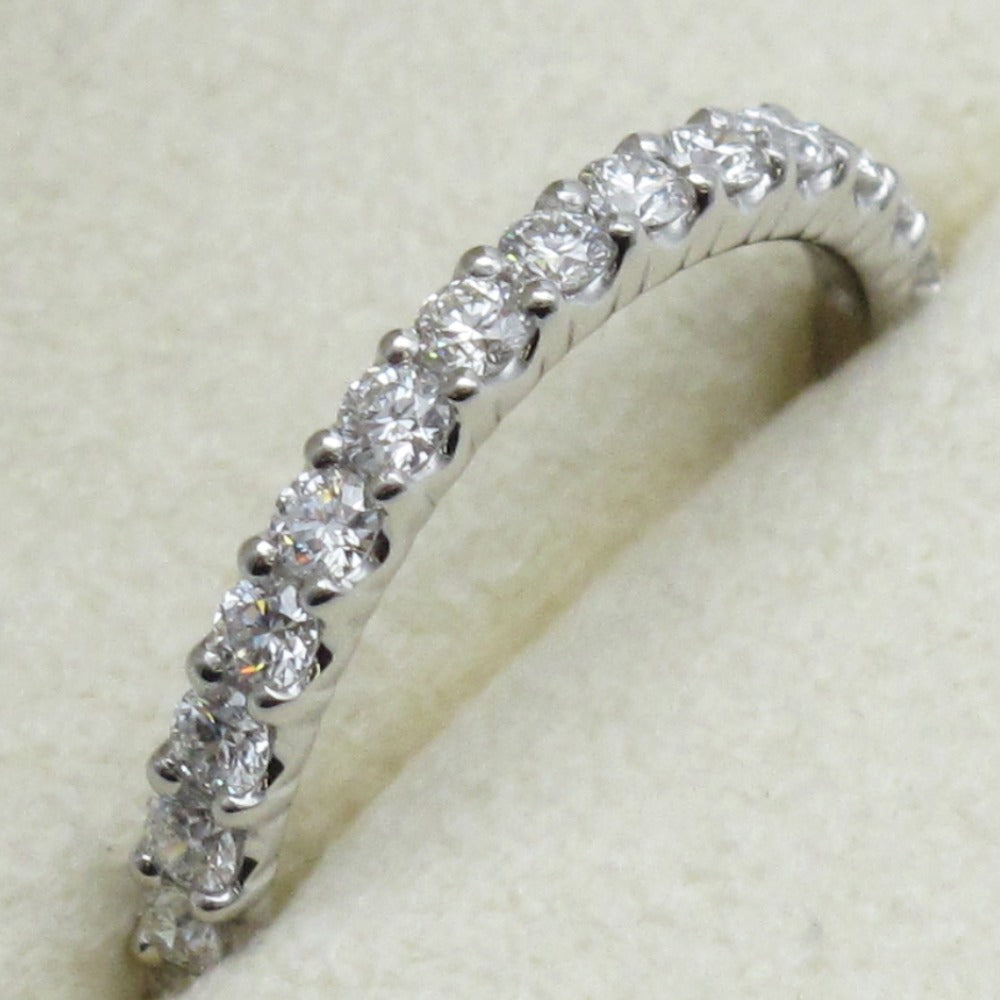 TASAKI タサキ PIACERE ピアチェーレ ハーフ エタニティ リング RD-F1790 指輪 9号 Pt950 0.36ct 約2.5g プラチナ ダイヤモンド ジュエリー アクセサリー