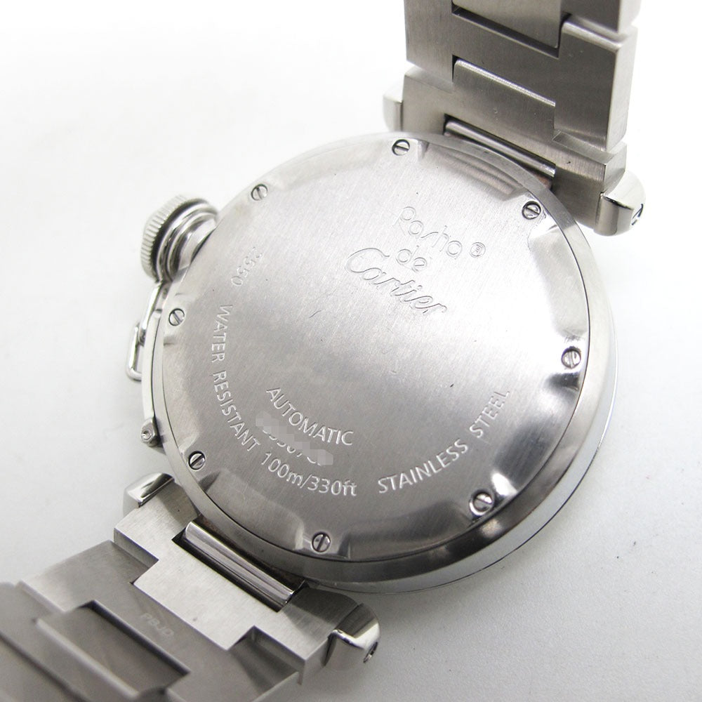 CARTIER カルティエ 腕時計 パシャC メリディアン ビッグデイト W31049M7 黒文字盤 自動巻き PASHA