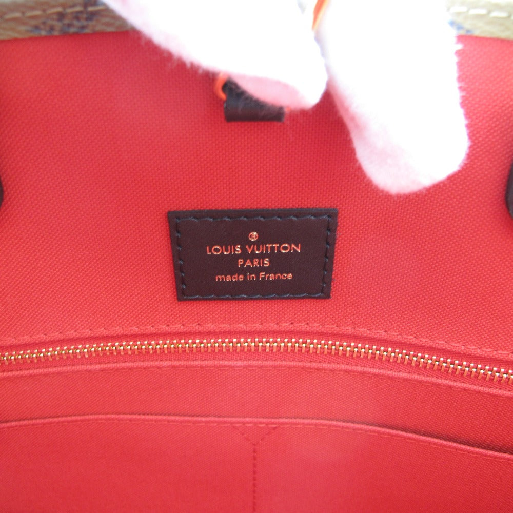 LOUIS VUITTON ルイ・ヴィトン オンザゴーMM M45321 ジャイアント モノグラム リバース キャンバス 2WAY トートバッグ ハンドバッグ 美品