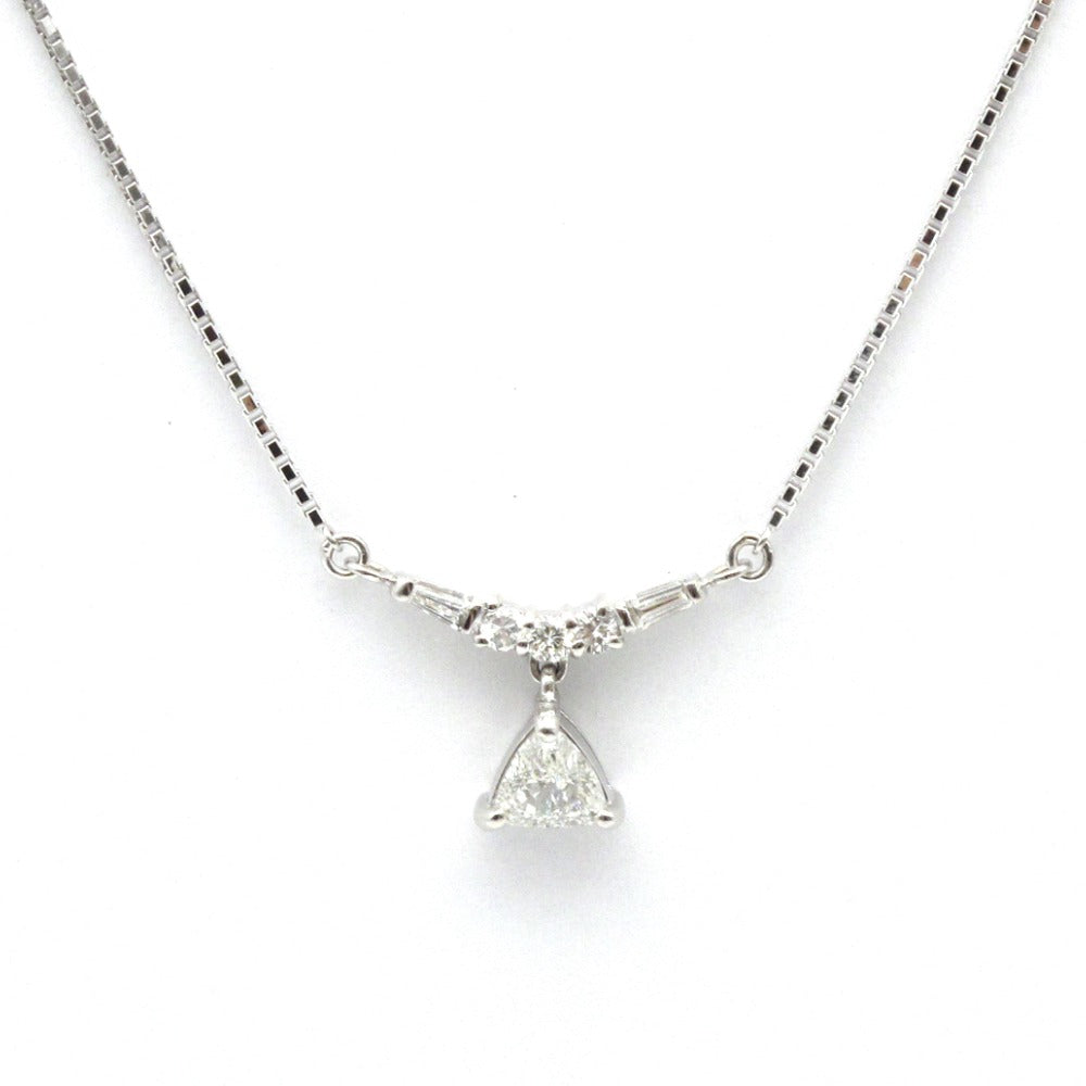 Pt900 Pt850 ネックレス ペンダント プラチナ ダイヤモンド 0.66ct 約5.6g ジュエリー アクセサリー レディース
