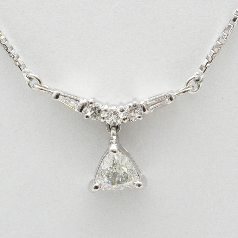 Pt900 Pt850 ネックレス ペンダント プラチナ ダイヤモンド 0.66ct 約5.6g ジュエリー アクセサリー レディース
