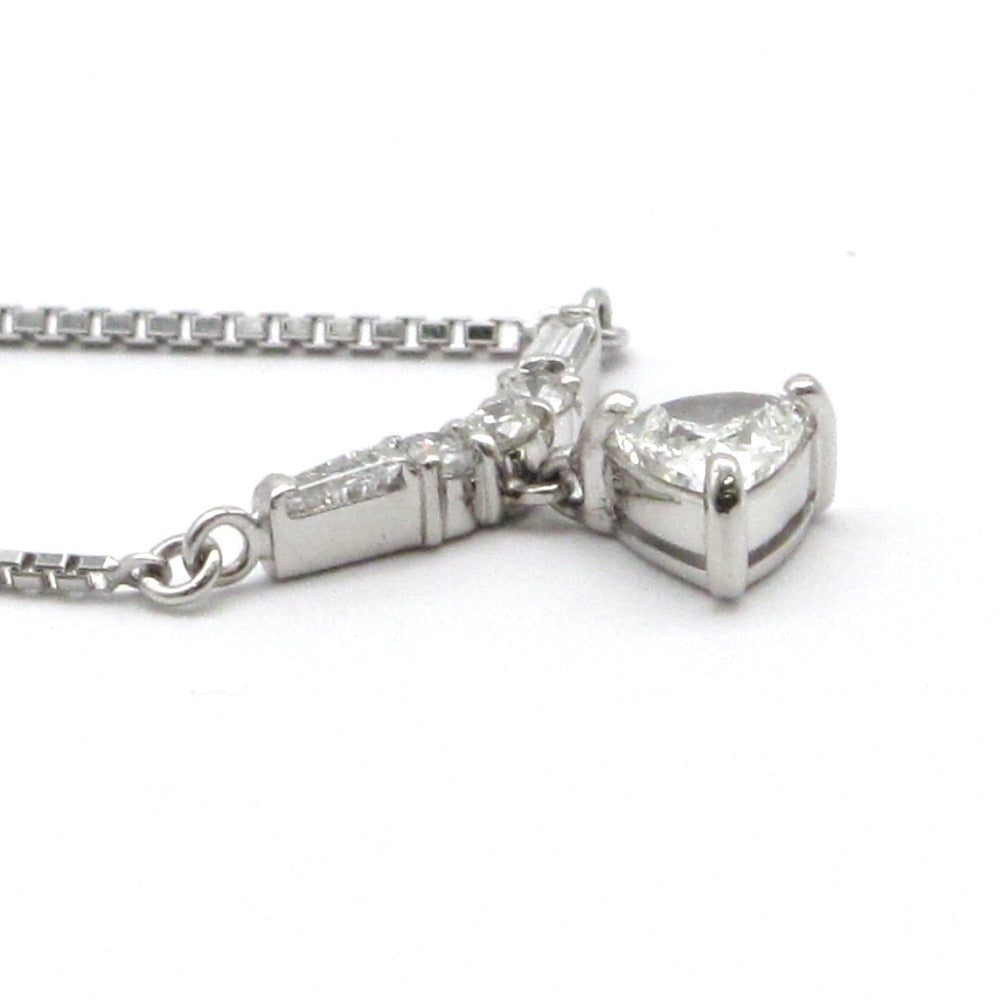 Pt900 Pt850 ネックレス ペンダント プラチナ ダイヤモンド 0.66ct 約5.6g ジュエリー アクセサリー レディース