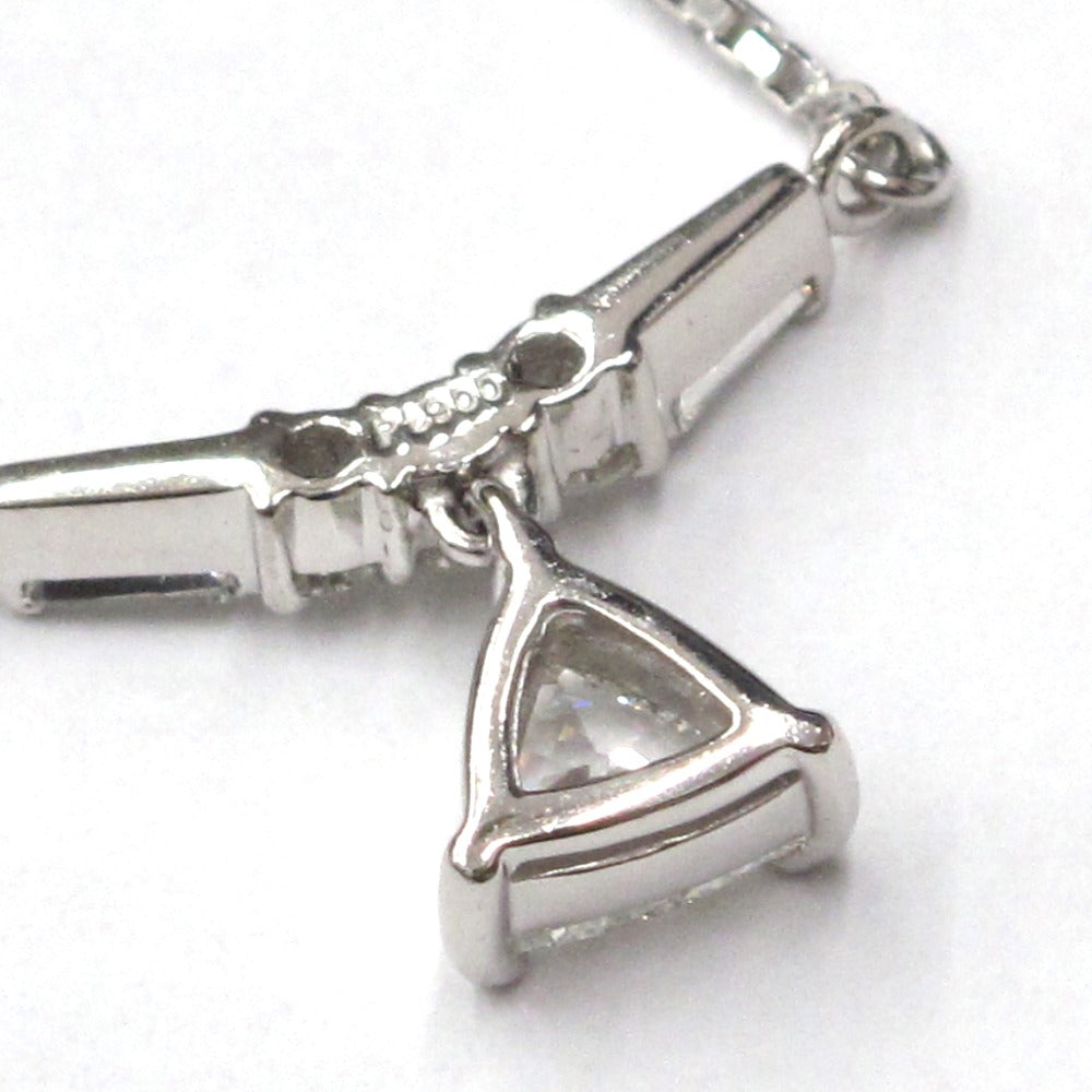 Pt900 Pt850 ネックレス ペンダント プラチナ ダイヤモンド 0.66ct 約5.6g ジュエリー アクセサリー レディース