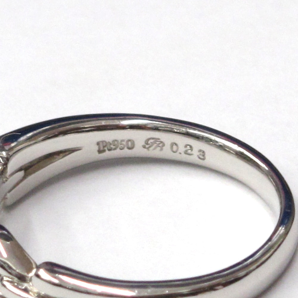 Pt950 リング 指輪 プラチナ 一粒 1P ダイヤモンド 0.23ct 約6.0g 14号 ジュエリー アクセサリー レディース