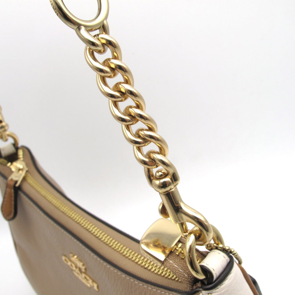 COACH コーチ テリ 2WAYショルダーバッグ カラーブロック ベージュマルチ CA173 クロスボディ 斜め掛け ポシェット レザー レディース