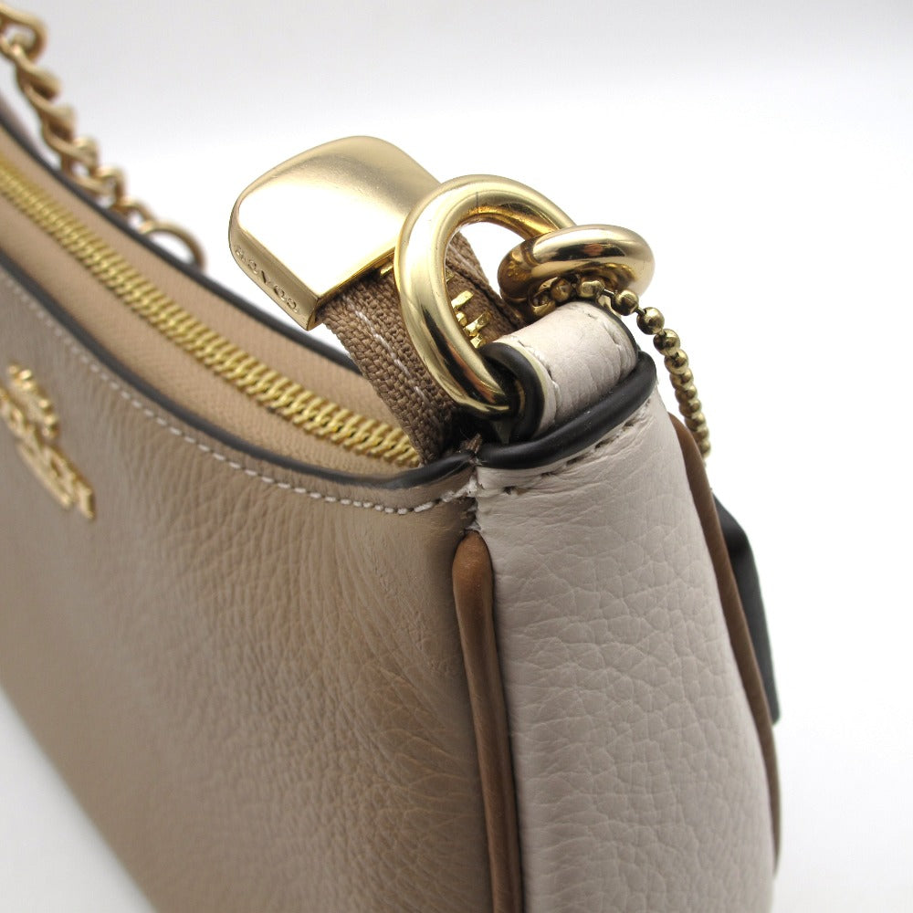 COACH コーチ テリ 2WAYショルダーバッグ カラーブロック ベージュマルチ CA173 クロスボディ 斜め掛け ポシェット レザー レディース