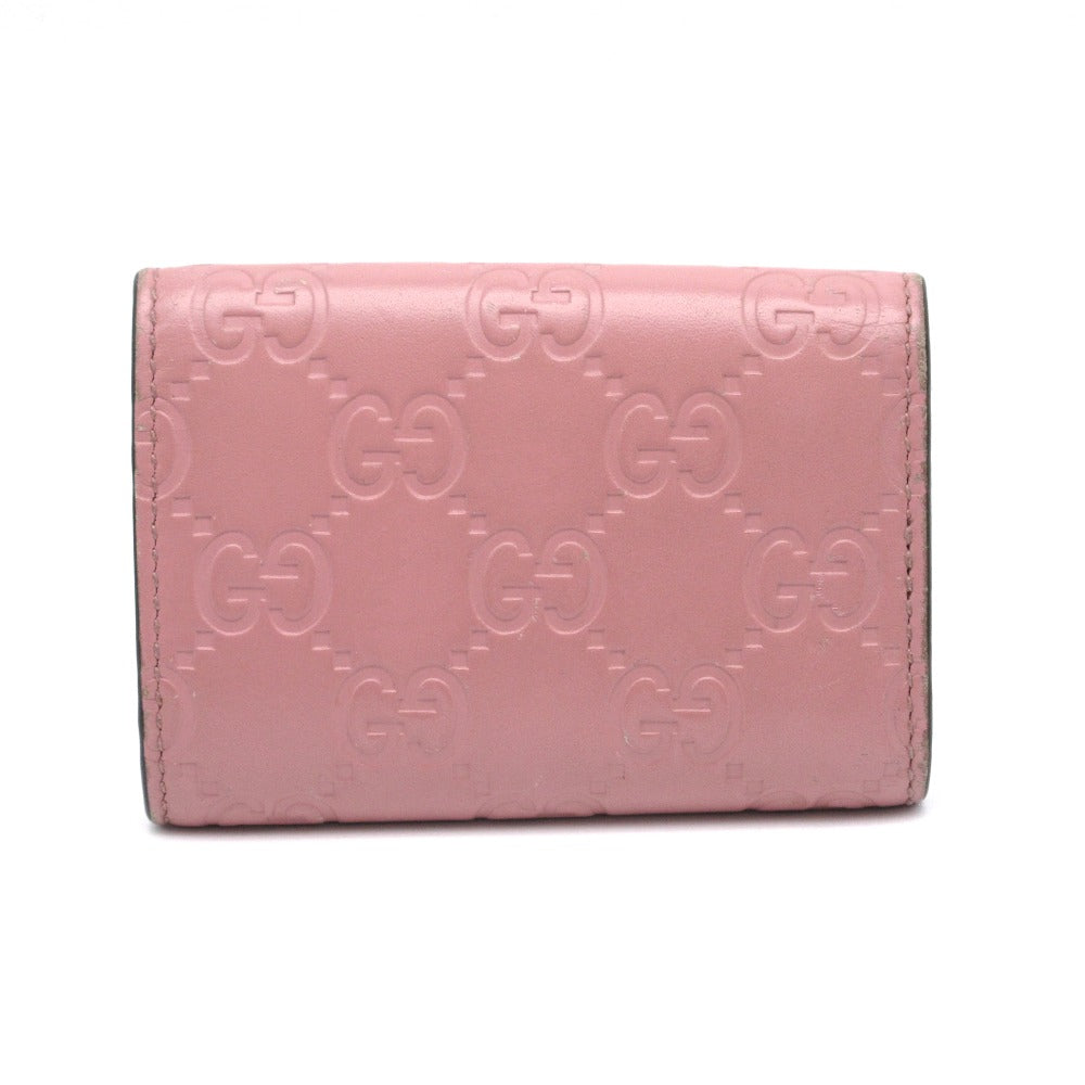 GUCCI グッチ グッチシマ インターロッキングG 6連 キーケース 369673 レザー GG ピンク レディース 箱付き