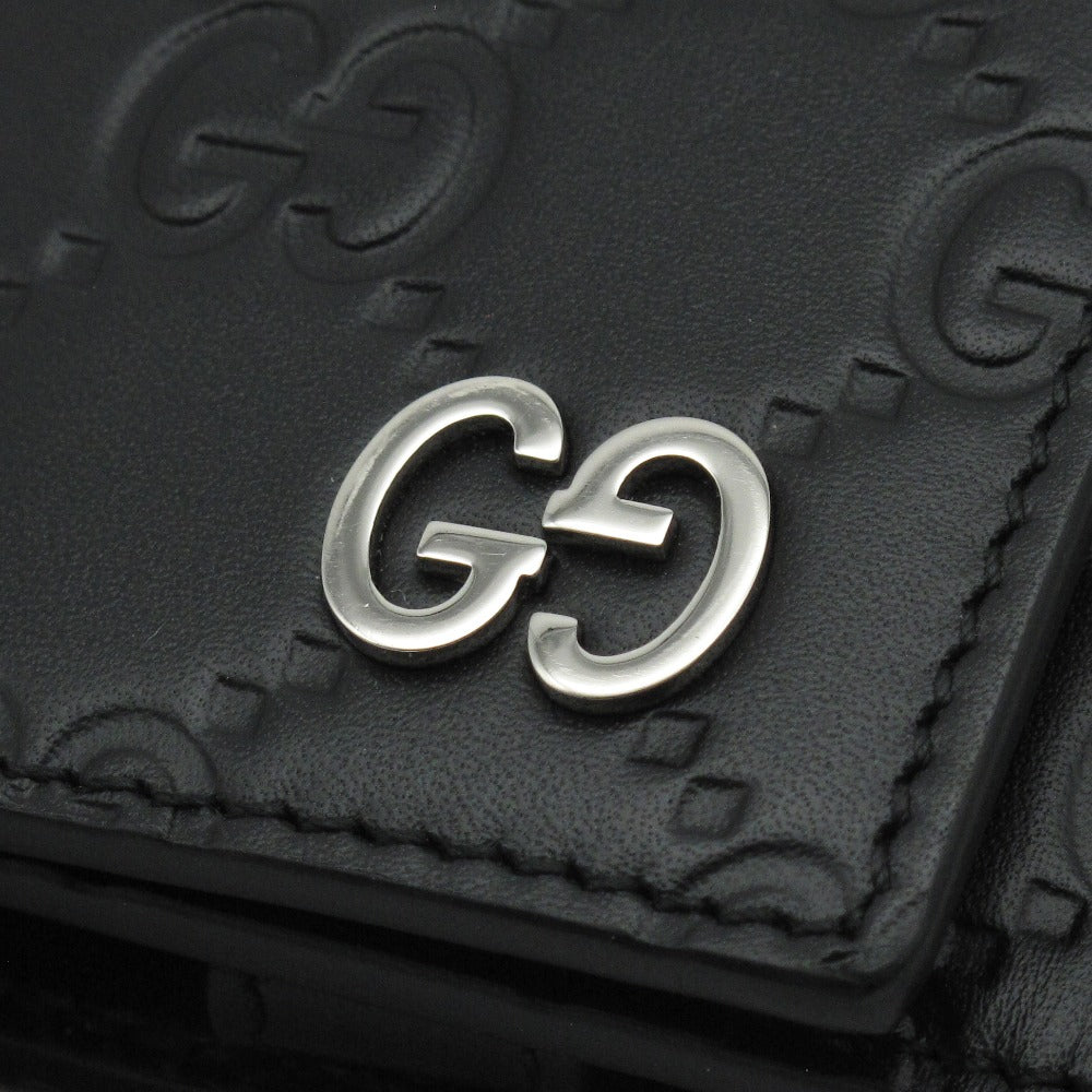 GUCCI グッチ GG グッチシマ キーリング付き 6連 キーケース 473824 レザー ブラック 小物 メンズ レディース 箱付き 未使用品