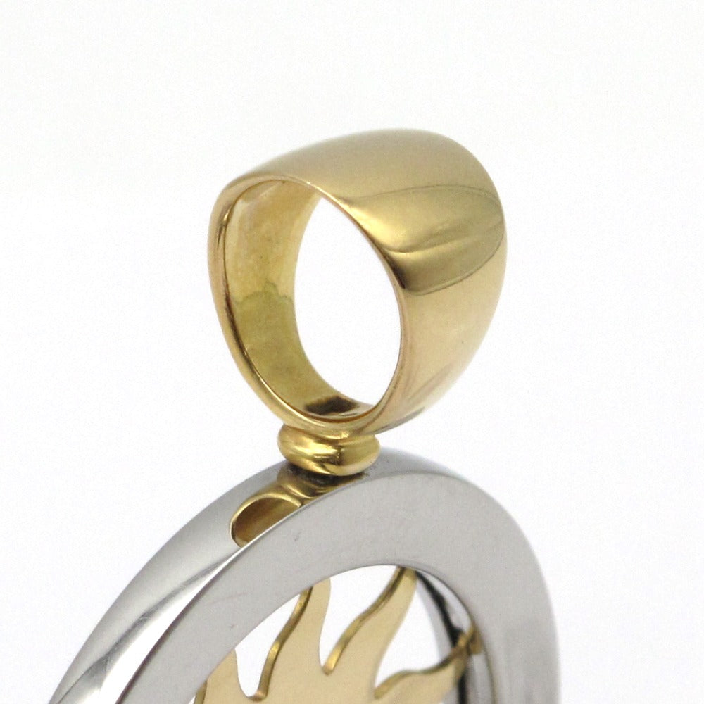 BVLGARI ブルガリ トンドサン チョーカー ネックレス ペンダント 太陽 5連 革紐 K18 750 SS レザー ジュエリー アクセサリー