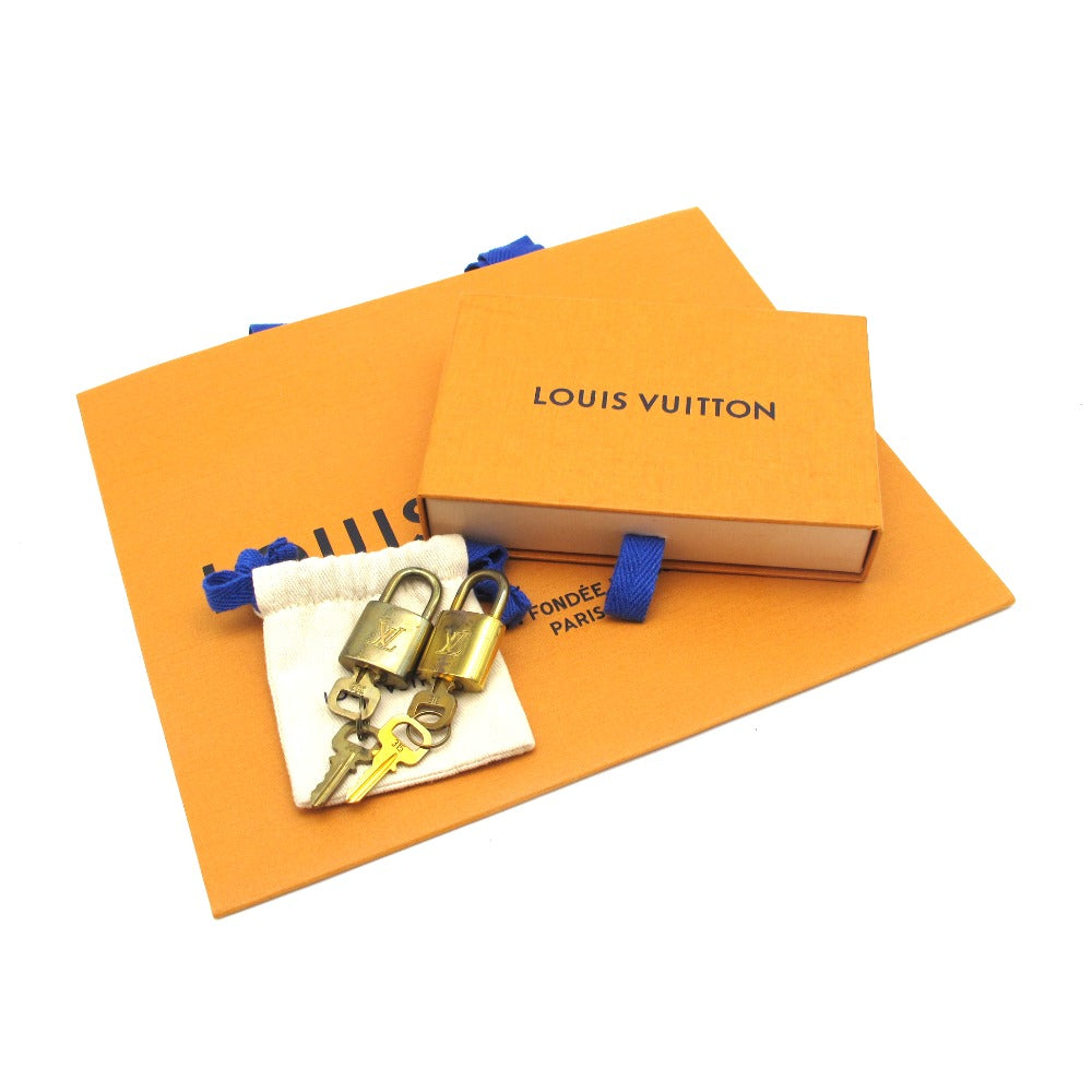 LOUIS VUITTON ルイ・ヴィトン パドロック カデナ 南京錠 鍵 2個 セット 302 315 メタル ゴールド 小物 アクセサリー 付属品 箱有
