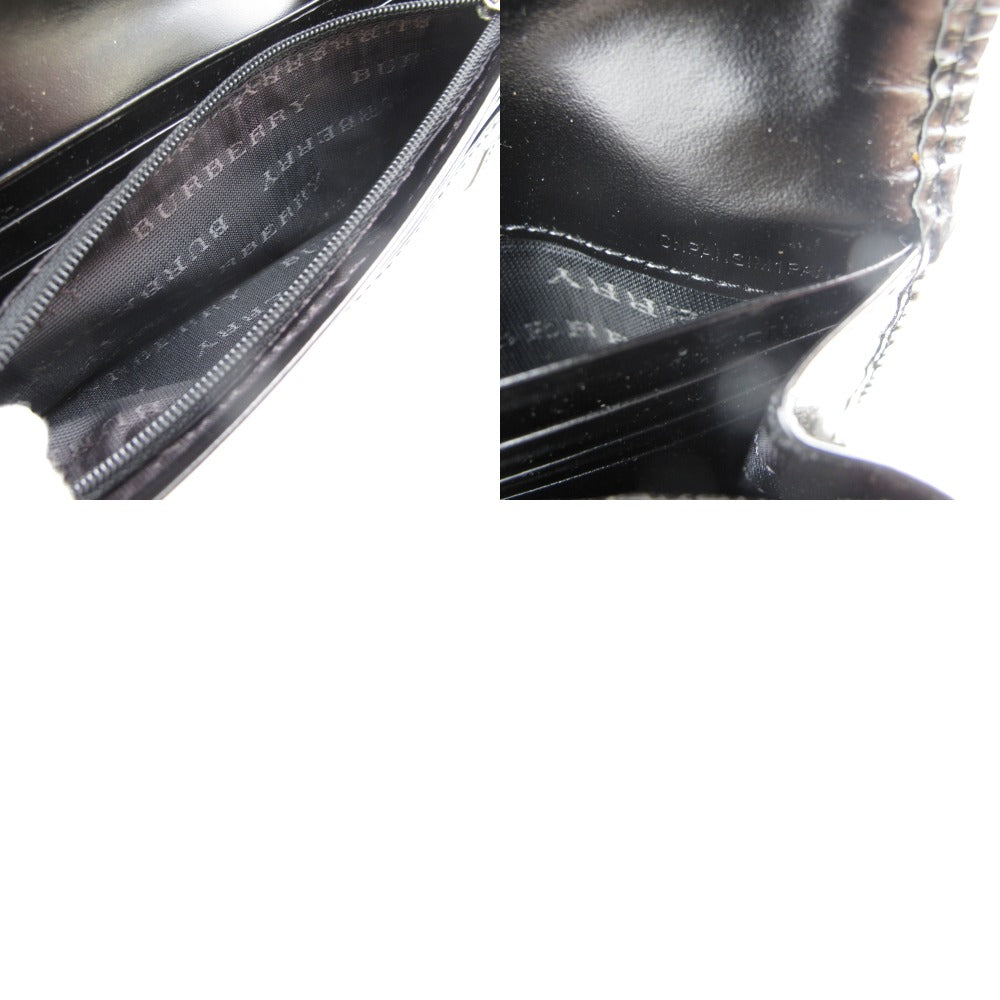 BURBERRY バーバリー 長財布 チェック柄 ロングウォレット PVC ベージュ ブラック レディース