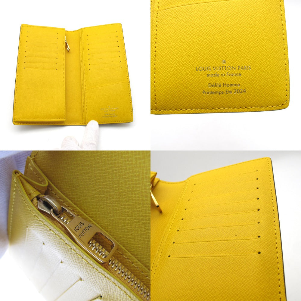 LOUIS VUITTON ルイ・ヴィトン ポルトフォイユ ブラザNM ダミエ ポップキャンバス N40541 長財布 ロングウォレット PVC レザー イエロー ブラウン ファレル・ウィリアムス 箱有
