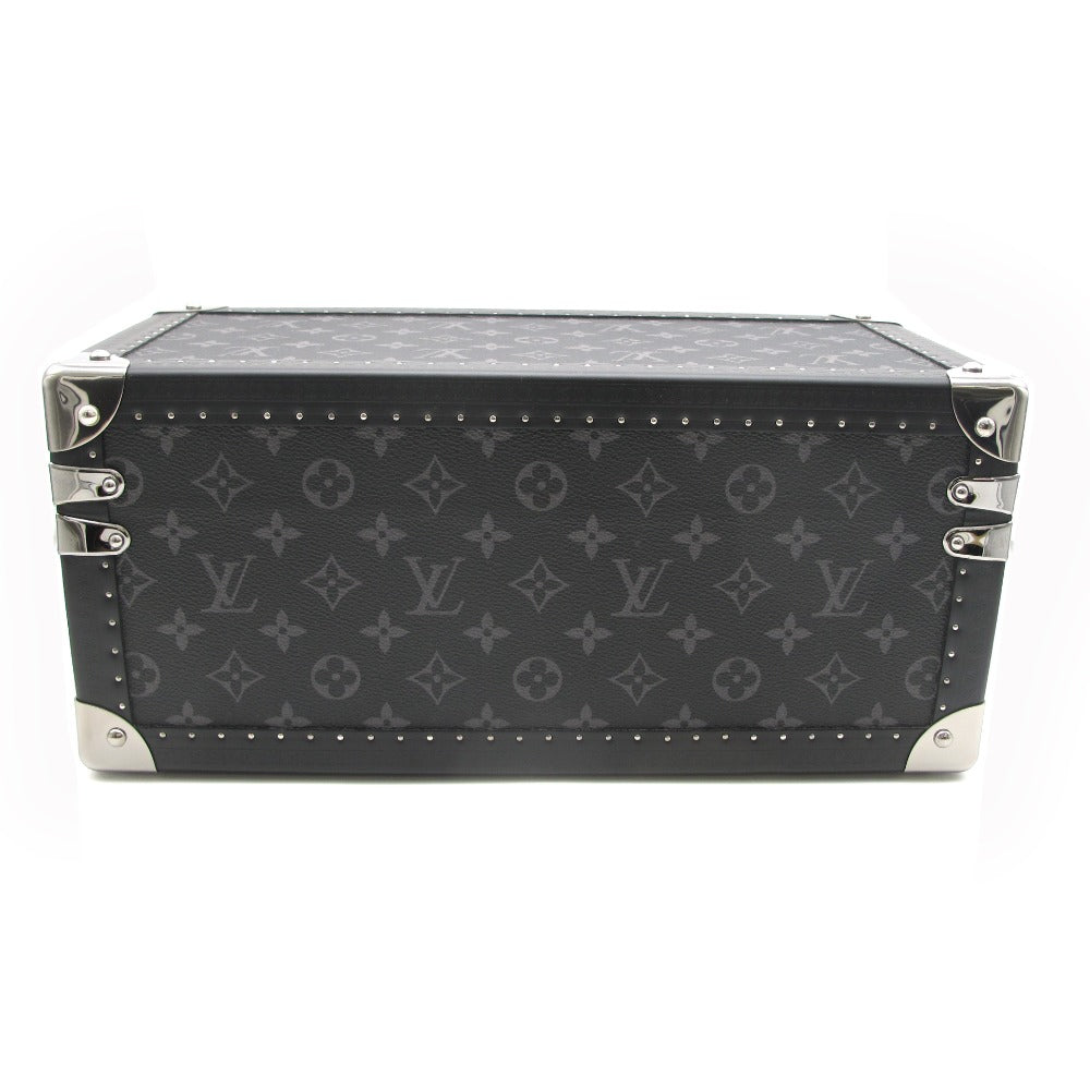 LOUIS VUITTON ルイ・ヴィトン コフレ アクセソワール モノグラム エクリプス M44127 ルージュ シルバー金具 ジュエリーケース ウォッチケース 小物収納 鍵付きトランク 箱有