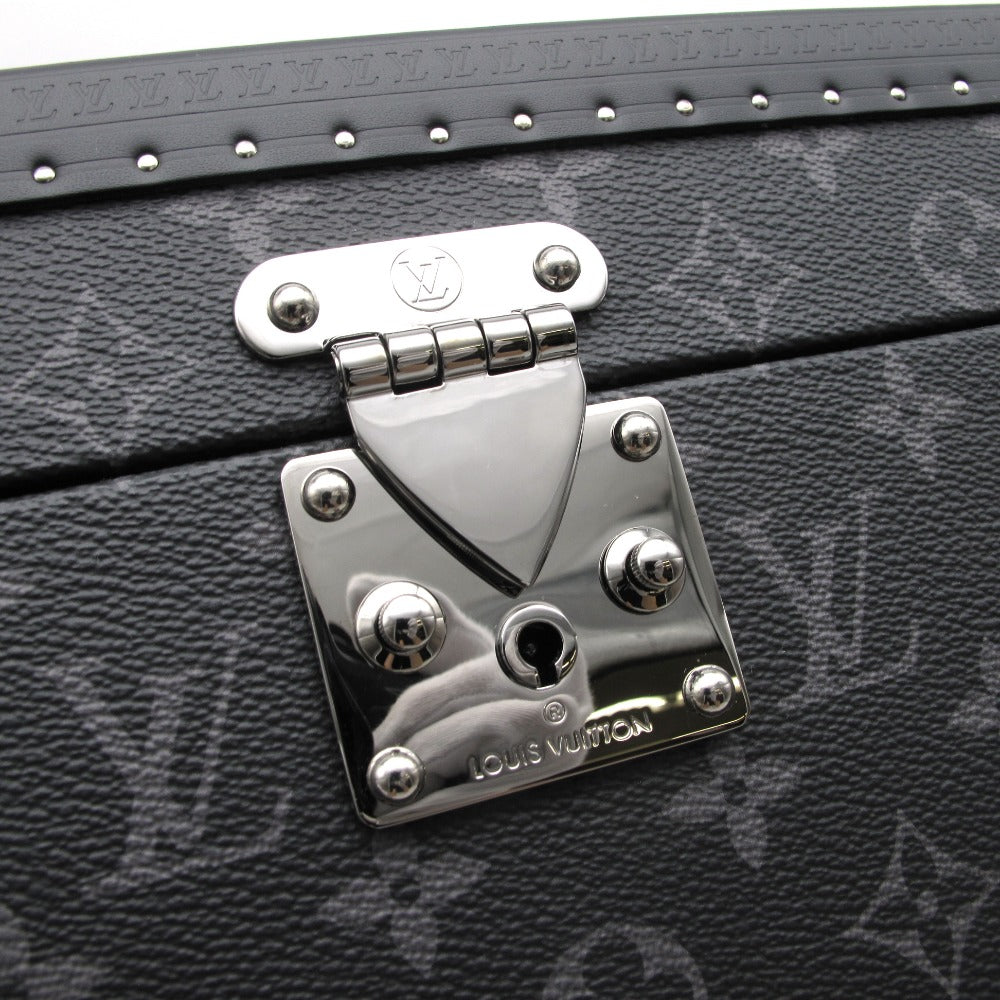 LOUIS VUITTON ルイ・ヴィトン コフレ アクセソワール モノグラム エクリプス M44127 ルージュ シルバー金具 ジュエリーケース ウォッチケース 小物収納 鍵付きトランク 箱有