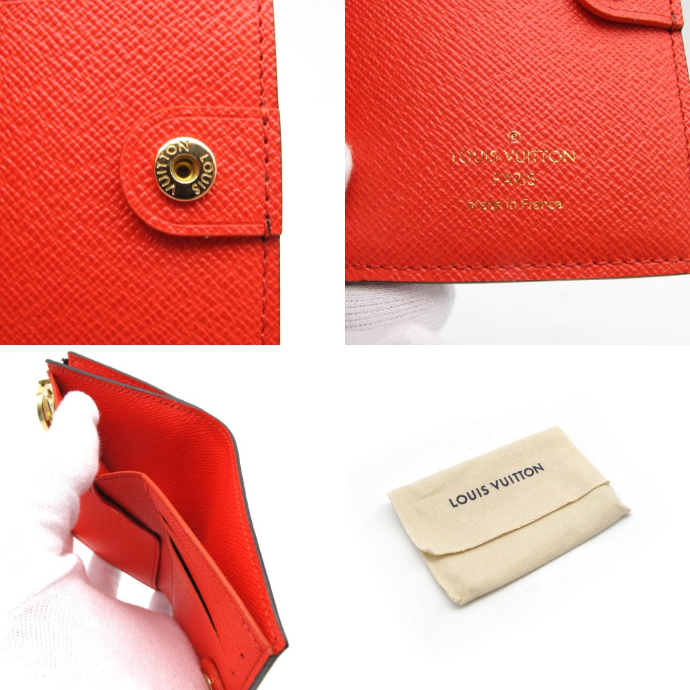 LOUIS VUITTON ルイ・ヴィトン ポルトフォイユ リサ モノグラム トニックオレンジ M82381 二つ折り財布 ミニ コンパクト ウォレット PVC レザー 未使用品