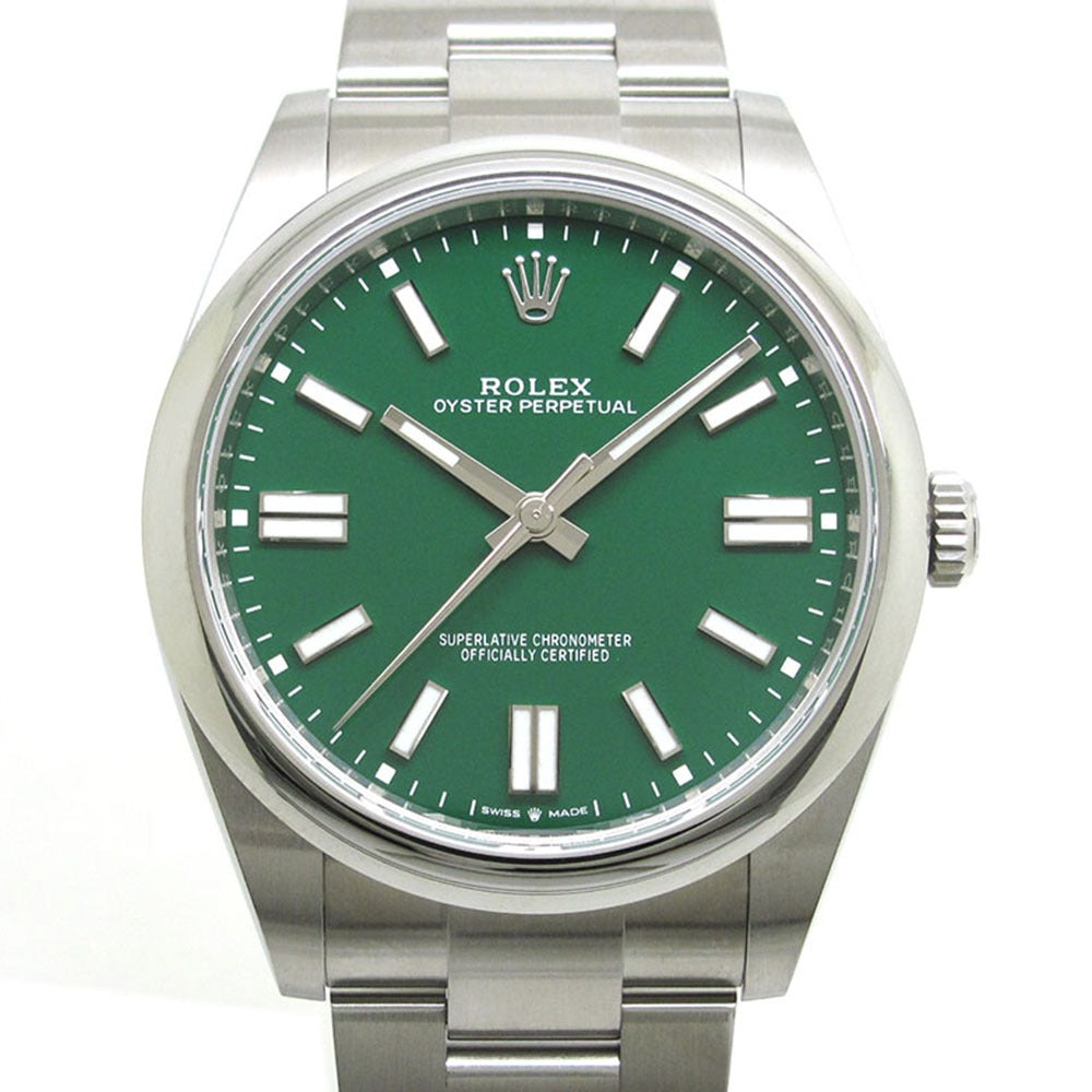 ROLEX ロレックス 腕時計 オイスター パーペチュアル 41 Ref.124300 グリーンダイアル 自動巻き OYSTER PERPETUAL 未使用品