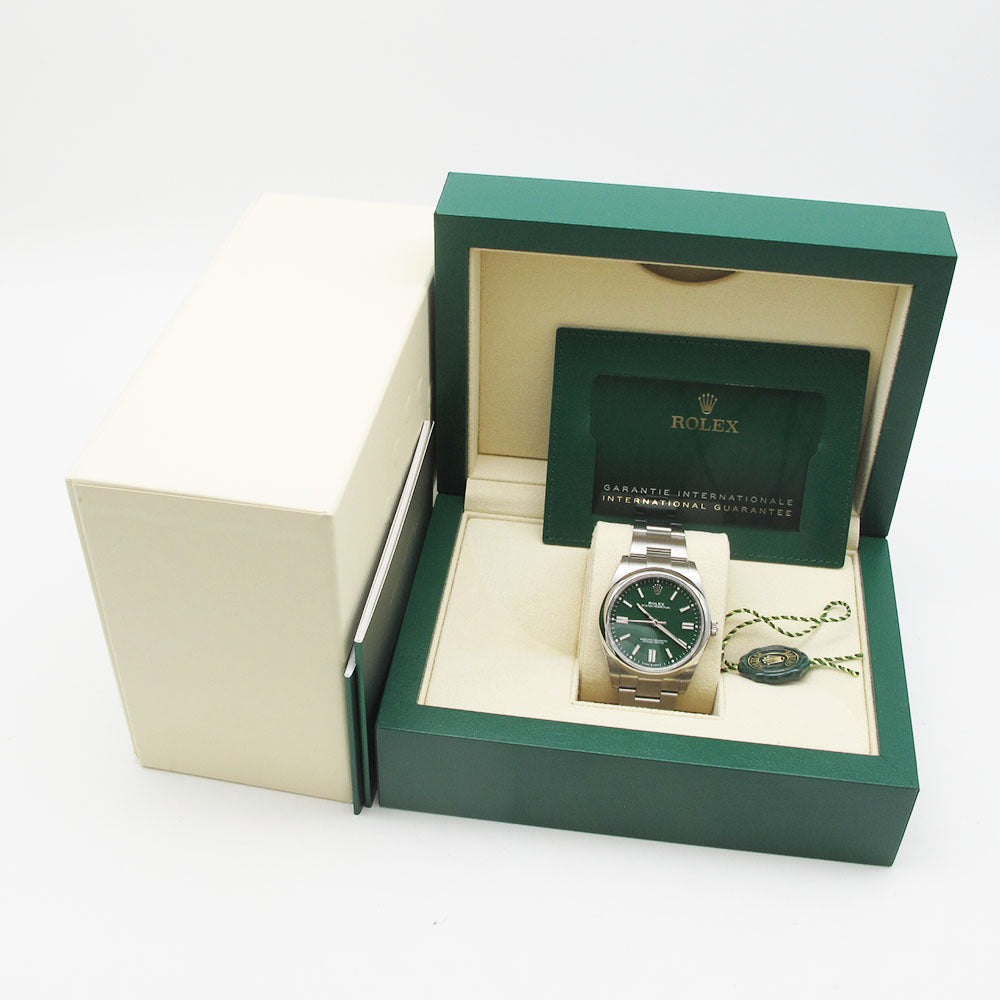 ROLEX ロレックス 腕時計 オイスター パーペチュアル 41 Ref.124300 グリーンダイアル 自動巻き OYSTER PERPETUAL 未使用品