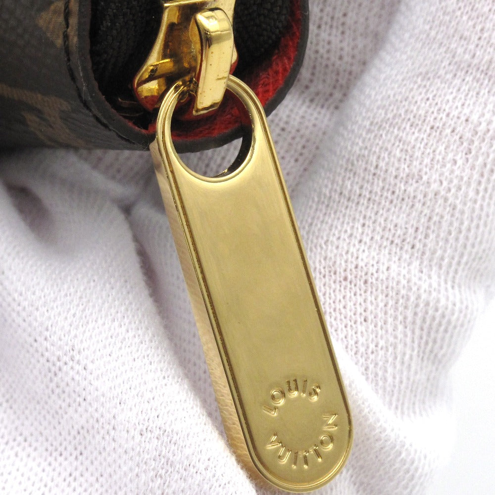 LOUIS VUITTON ルイ・ヴィトン ジッピーウォレット モノグラム コクリコ M41896 ラウンドファスナー 長財布 PVC レザー レディース 未使用品