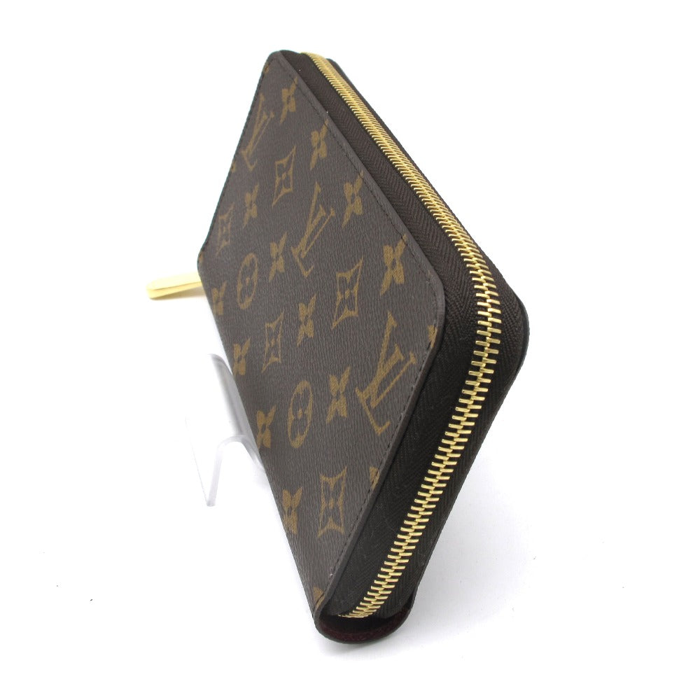 LOUIS VUITTON ルイ・ヴィトン ジッピーウォレット モノグラム フューシャ M41895 ラウンドファスナー長財布 PVC レザー ブラウン レディース 未使用品