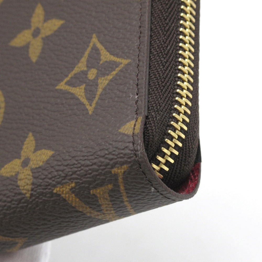 LOUIS VUITTON ルイ・ヴィトン ジッピーウォレット モノグラム フューシャ M41895 ラウンドファスナー長財布 PVC レザー ブラウン レディース 未使用品