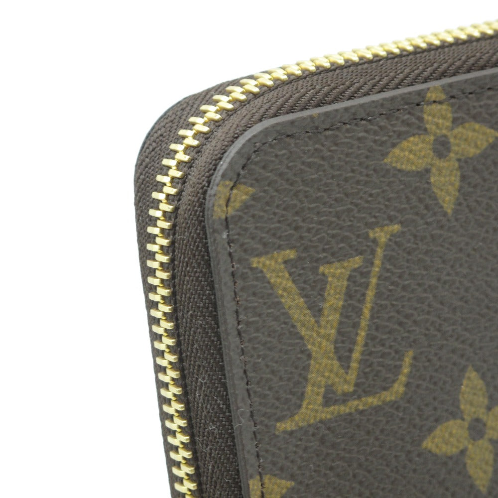 LOUIS VUITTON ルイ・ヴィトン ジッピーウォレット モノグラム フューシャ M41895 ラウンドファスナー長財布 PVC レザー ブラウン レディース 未使用品