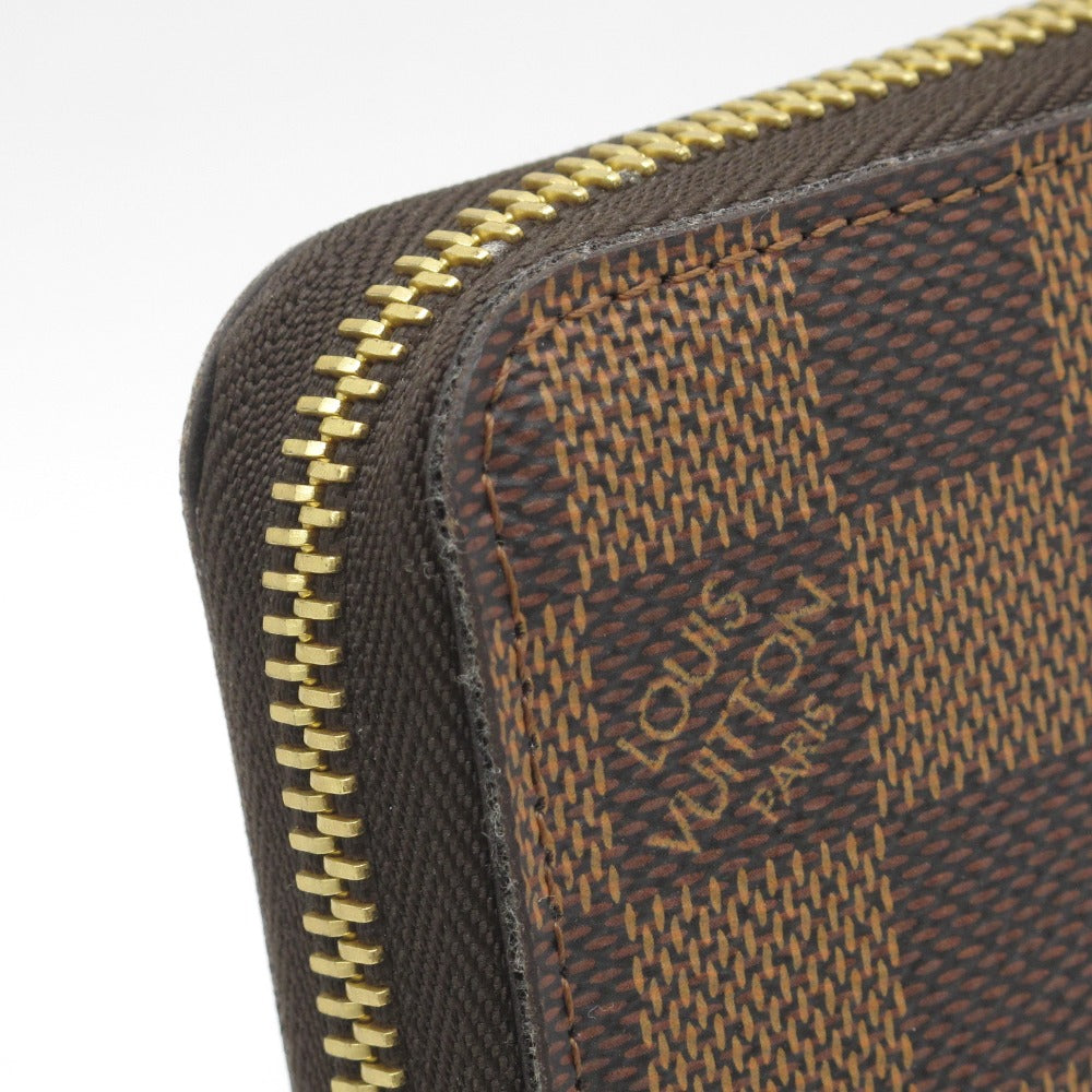 LOUIS VUITTON ルイ・ヴィトン ジッピーウォレット ダミエ N60015 ラウンドファスナー 長財布 PVC レザー ブラウン レディース メンズ 男女兼用 未使用品
