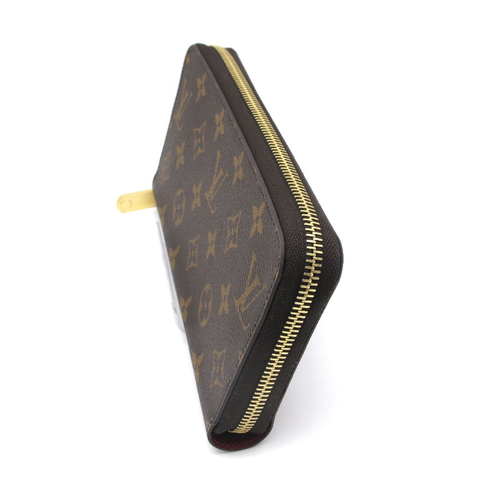 LOUIS VUITTON ルイ・ヴィトン ジッピーウォレット モノグラム フューシャ M41895 ラウンドファスナー長財布 PVC レザー ブラウン レディース 未使用品