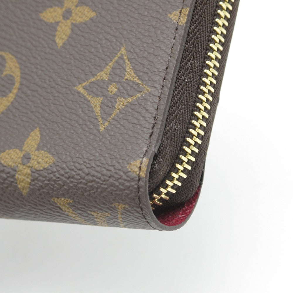 LOUIS VUITTON ルイ・ヴィトン ジッピーウォレット モノグラム フューシャ M41895 ラウンドファスナー長財布 PVC レザー ブラウン レディース 未使用品