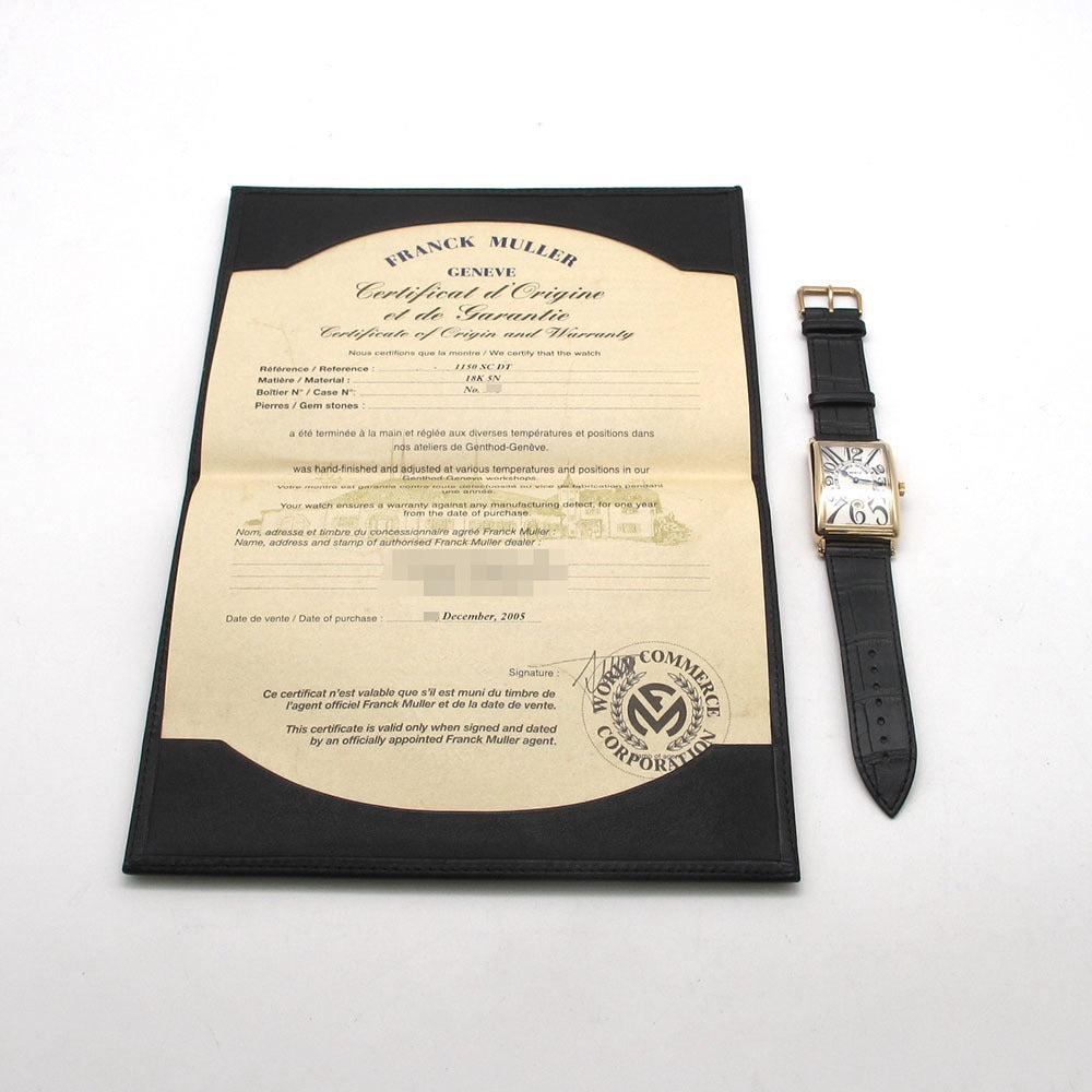 FRANCK MULLER フランクミュラー 腕時計 ロングアイランド デイト 1150SCDT 5N K18PG 自動巻き