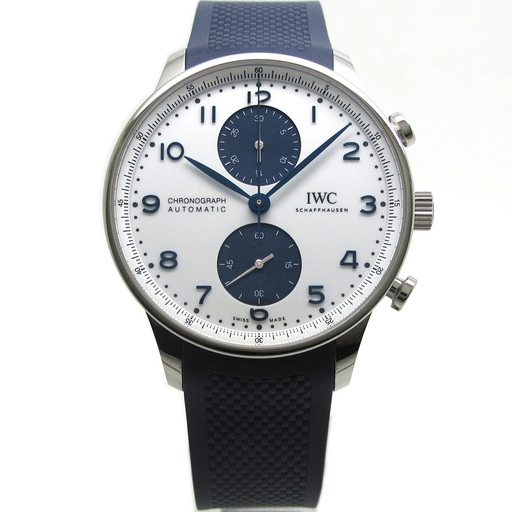 IWC SCHAFFHAUSEN アイダブリューシー シャフハウゼン 腕時計 ポルトギーゼ クロノグラフ IW371620 ホワイト 自動巻き PORTUGUESE